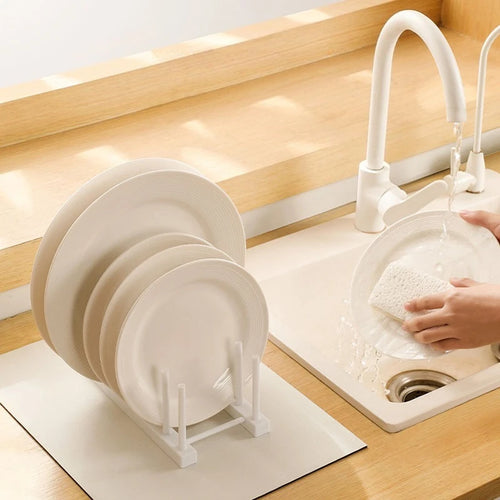 2-Tier Dish Drainer & Sink Organizer — Foldable, BPA-Free