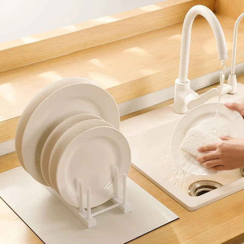 2-Tier Dish Drainer & Sink Organizer — Foldable, BPA-Free, Space-Saving