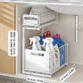 2-Tier Adjustable Pull-Out Under Sink Organizer