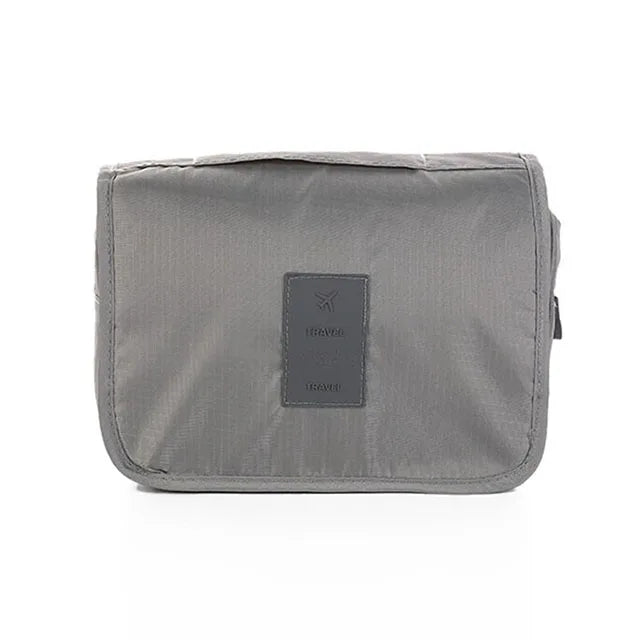 Foldable Hook Cosmetic Bag — Waterproof Travel Makeup Organizer, 24×19cm