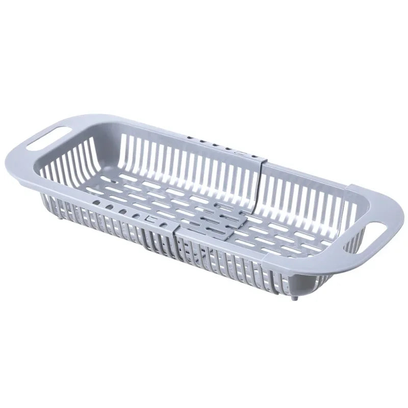 Expandable Dish Drying & Washing Basket — Foldable, Adjustable Length