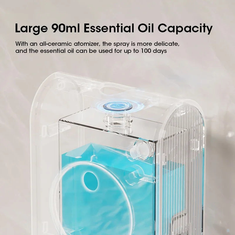 Wall-Mounted Automatic Sensor Aroma Diffuser — USB Rechargeable with Clock