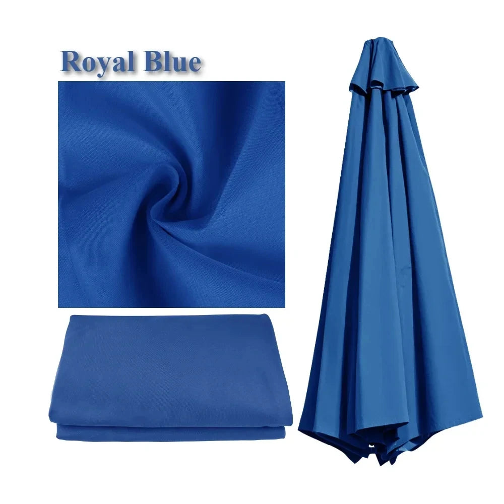 Replacement Parasol Canopy Cover – Polyester Waterproof 2–3m for 6/8 Ribs