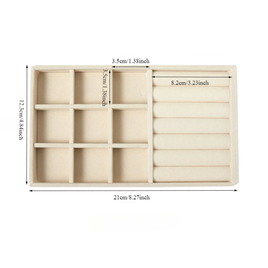Velvet Jewelry Display Tray