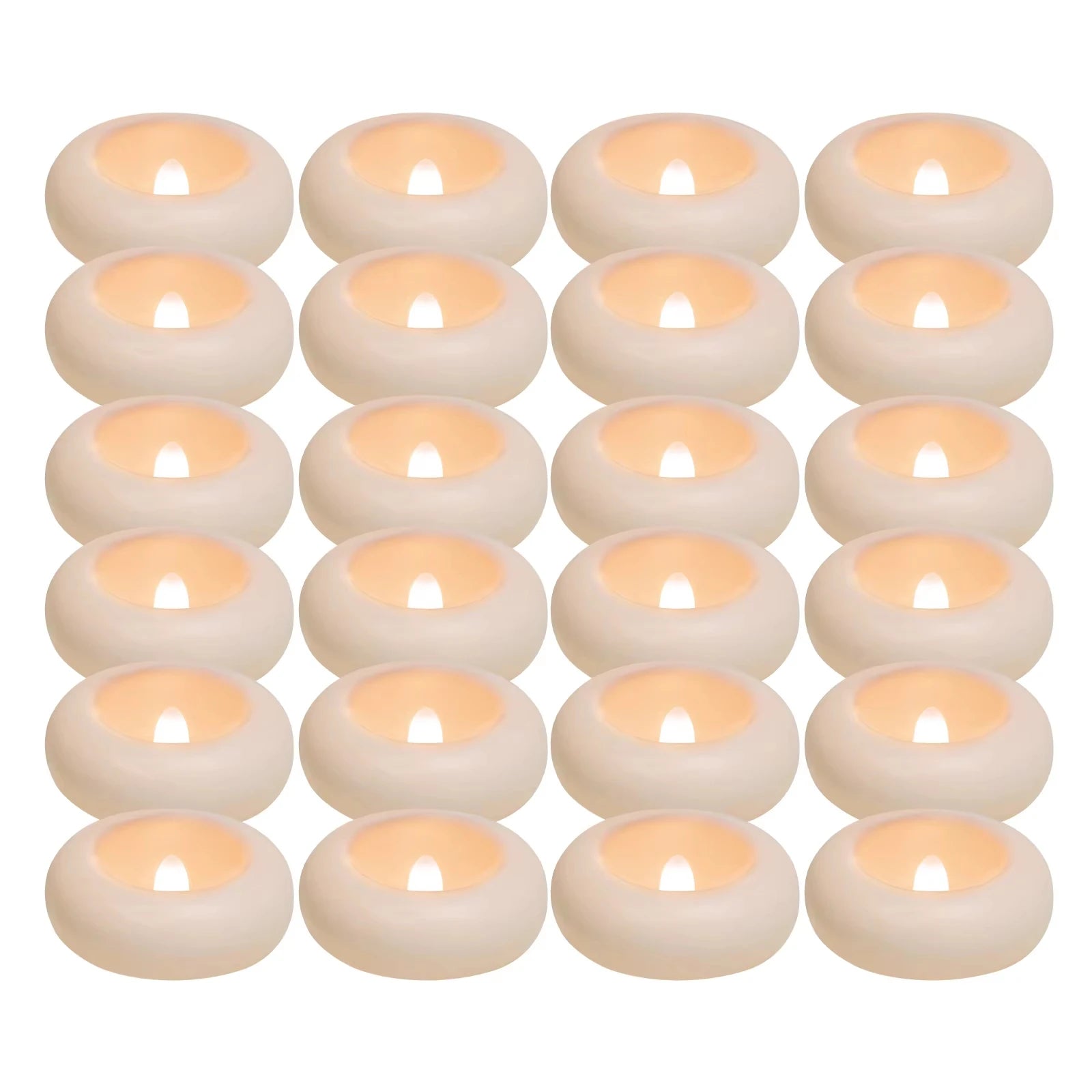 Floating Flameless LED Tealights — Waterproof, Pack of 12 or 24