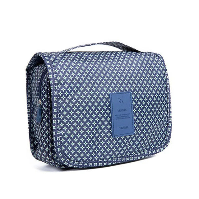Foldable Hook Cosmetic Bag — Waterproof Travel Makeup Organizer, 24×19cm