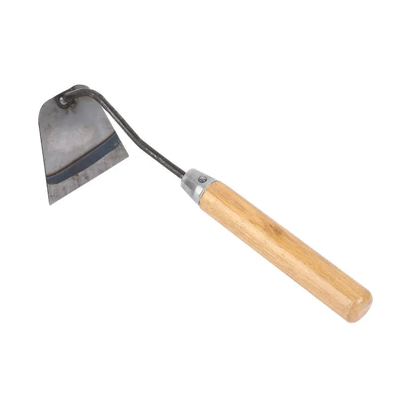 Multifunctional Small Hoe With Wooden Handle, Household Flower Hoe, Gardening Hoe, Outdoor Agricultural Tool and Garden Tool
