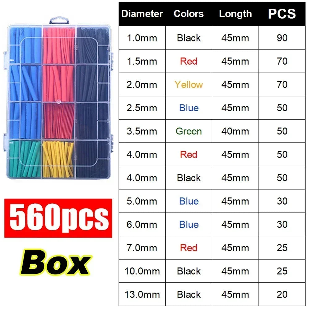 PE Heat Shrink Tube Kit — Flame-Retardant Electrical Cable Insulation