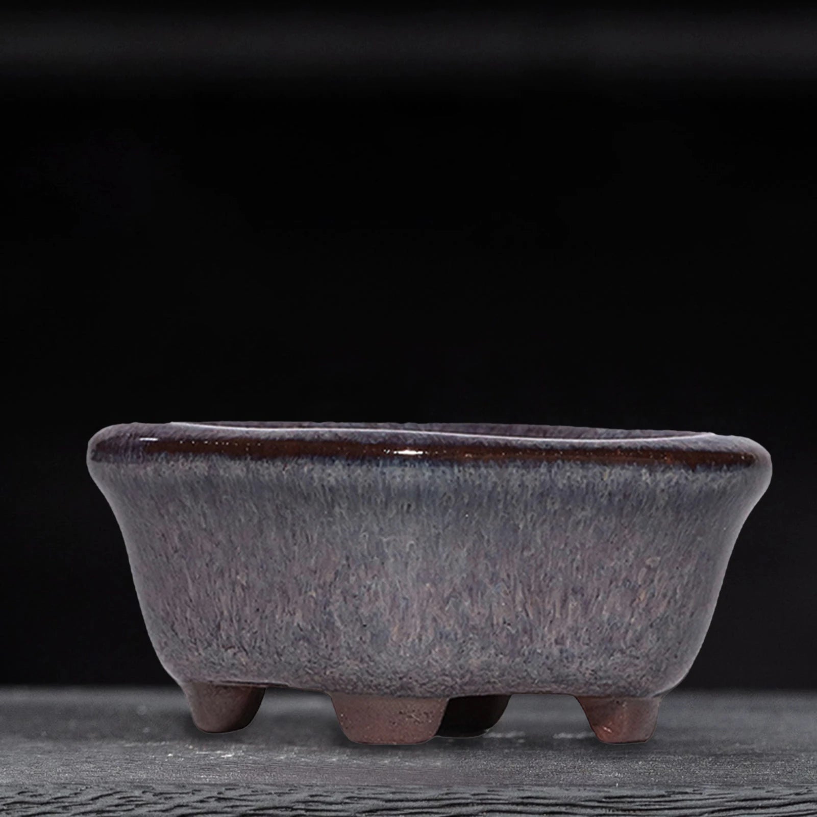 Mini Purple Clay Succulent Pot – Compact Ceramic Planter for Desk & Home