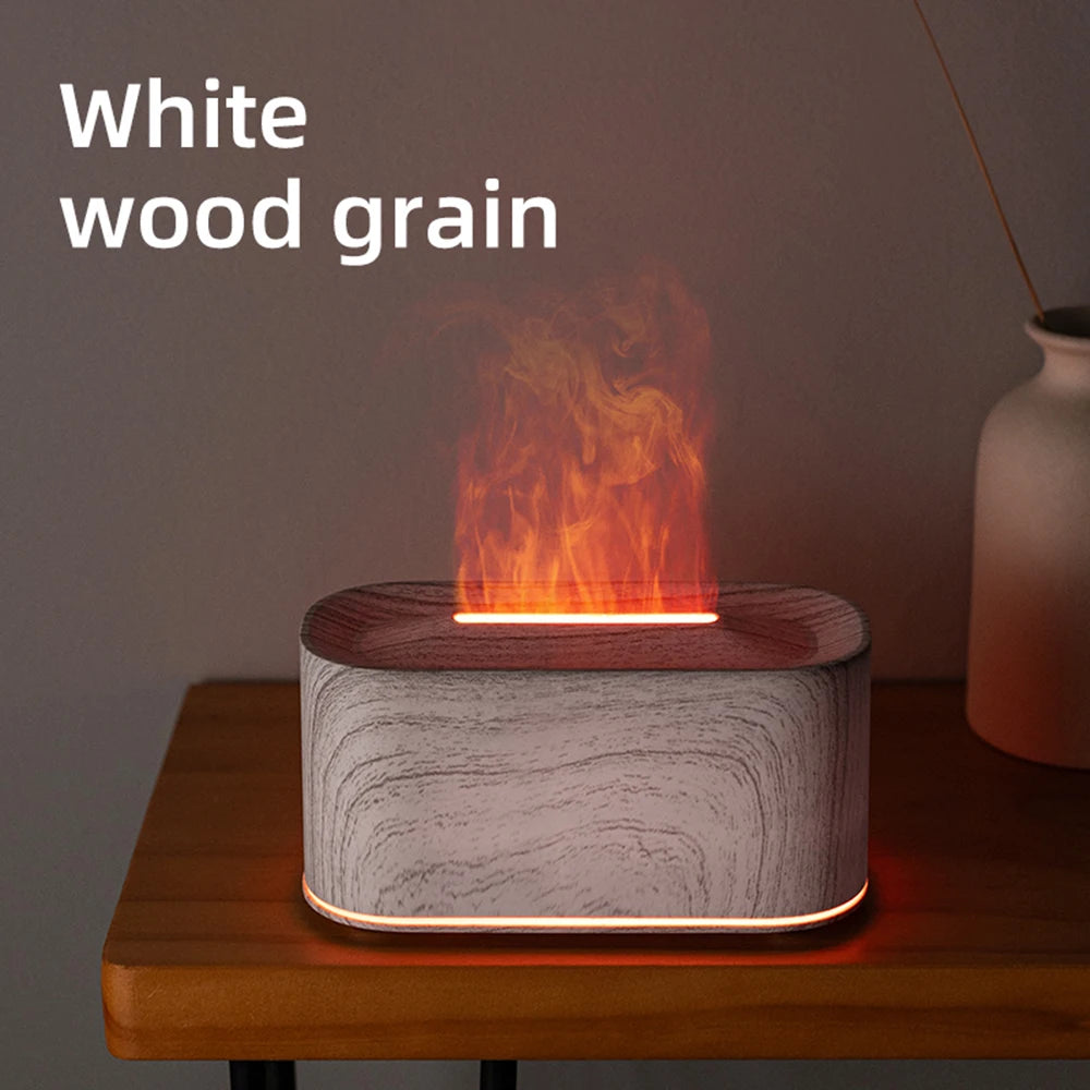 Flame Essential Oil Diffuser — 7 Colour LED Humidifier with Auto-Off