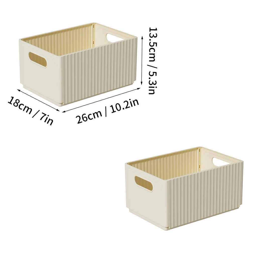 WORTHBUY Folding Fridge Storage Box — Pull-Out, Fruit & Vegetable Organizer