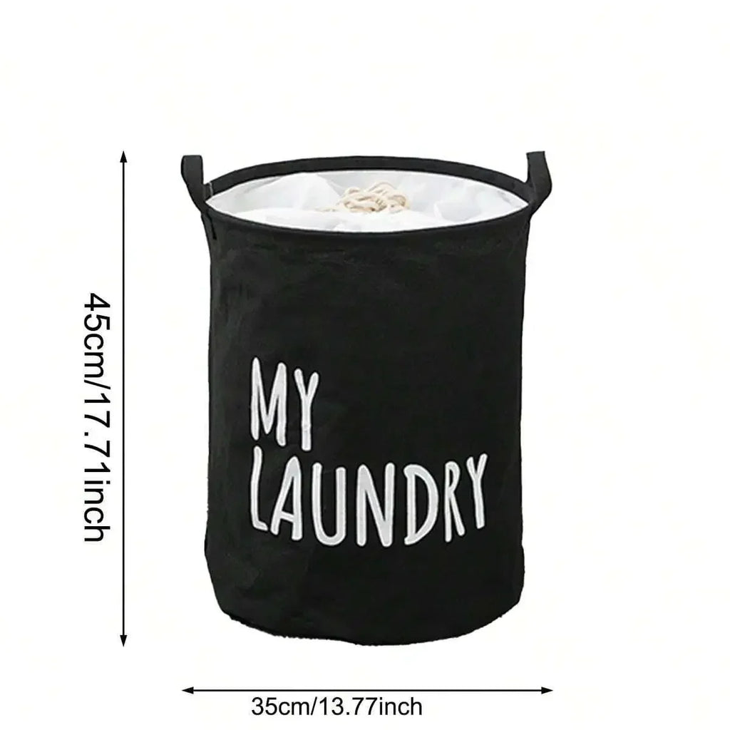 Foldable Cotton & Linen Laundry Basket