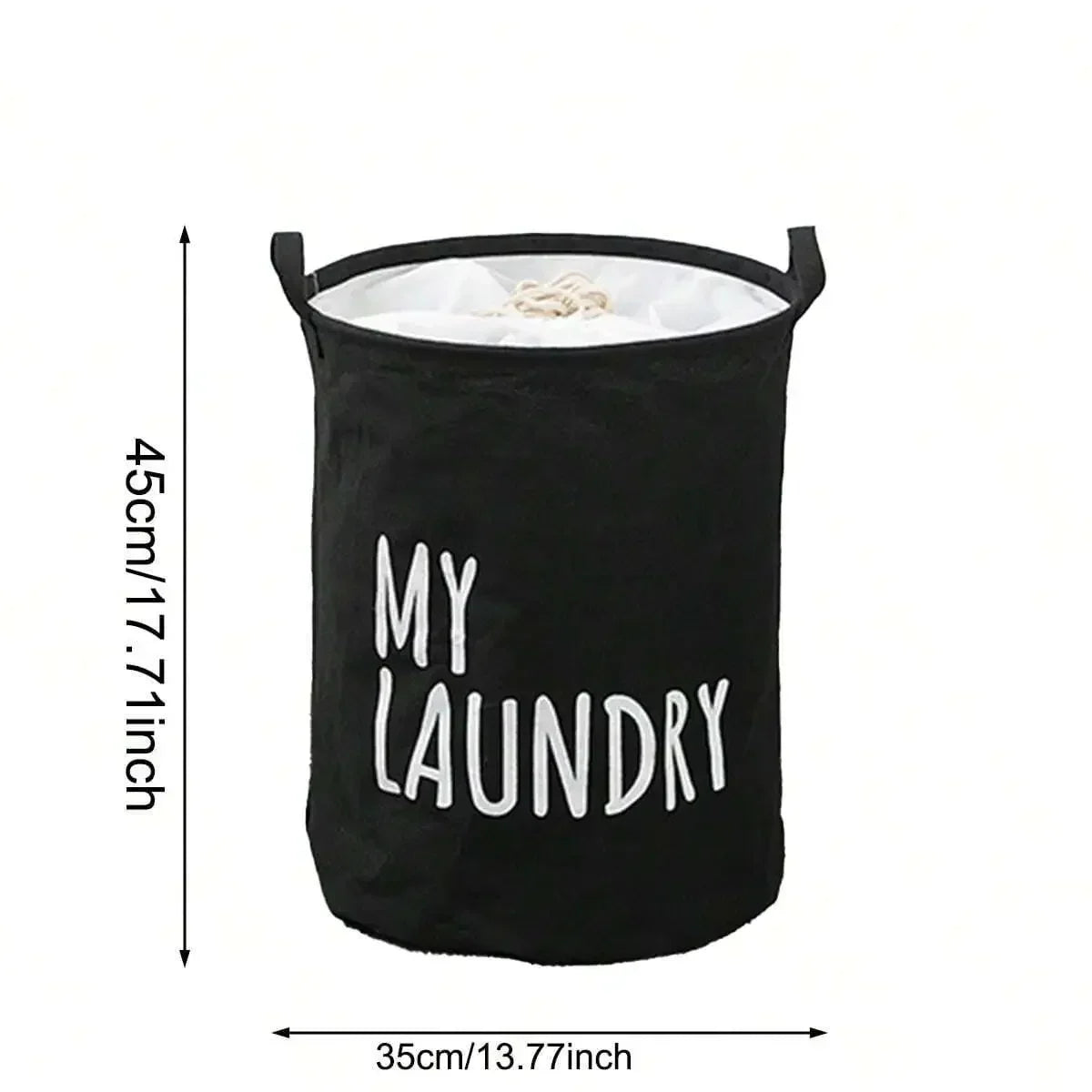 Foldable Cotton & Linen Laundry Basket