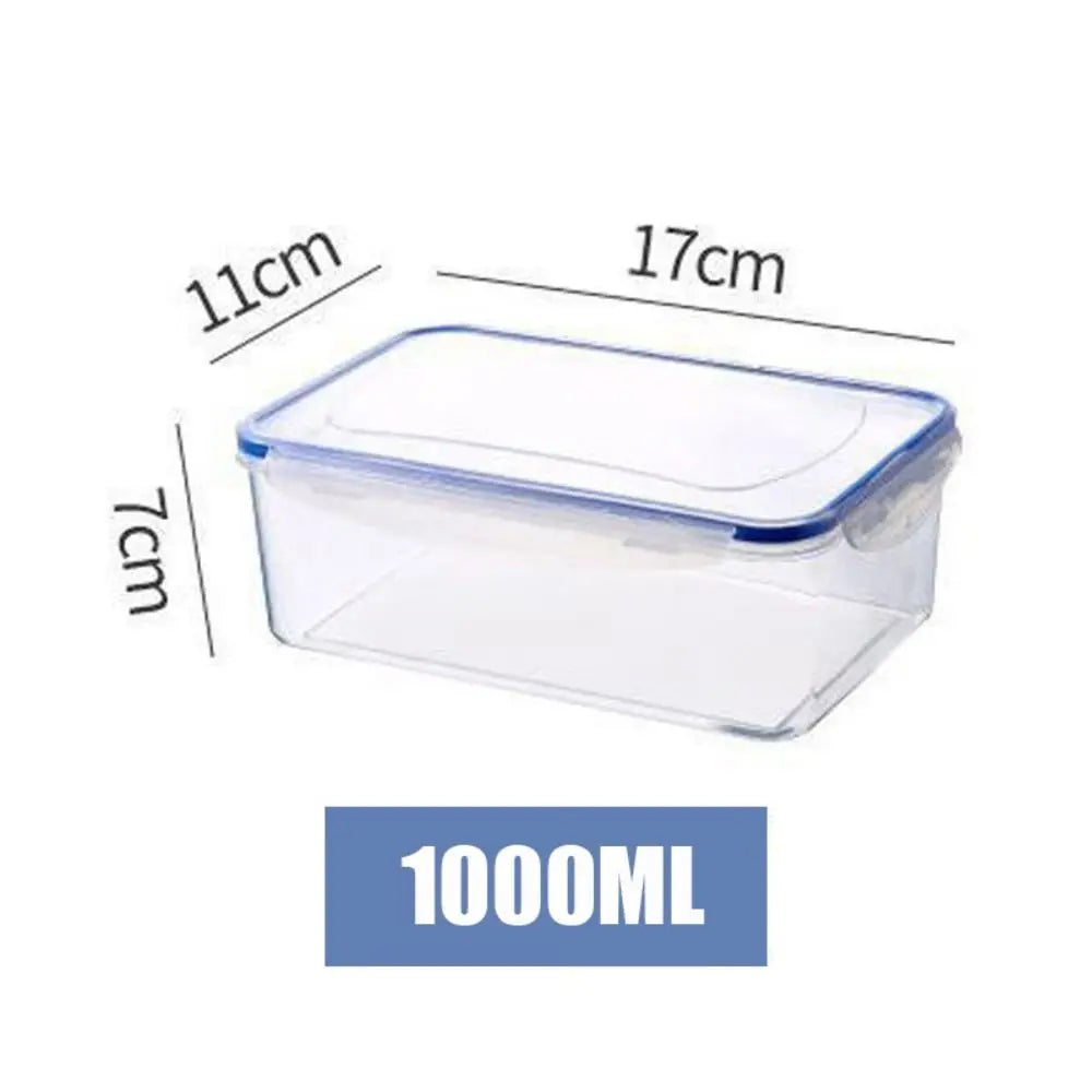 Stackable Fridge Storage Box with Lid — Transparent, Microwave Safe
