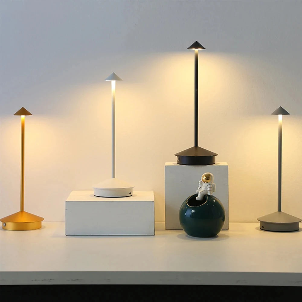 Cordless LED Table Lamp — Touch Dimming, 3 Colour Temperatures