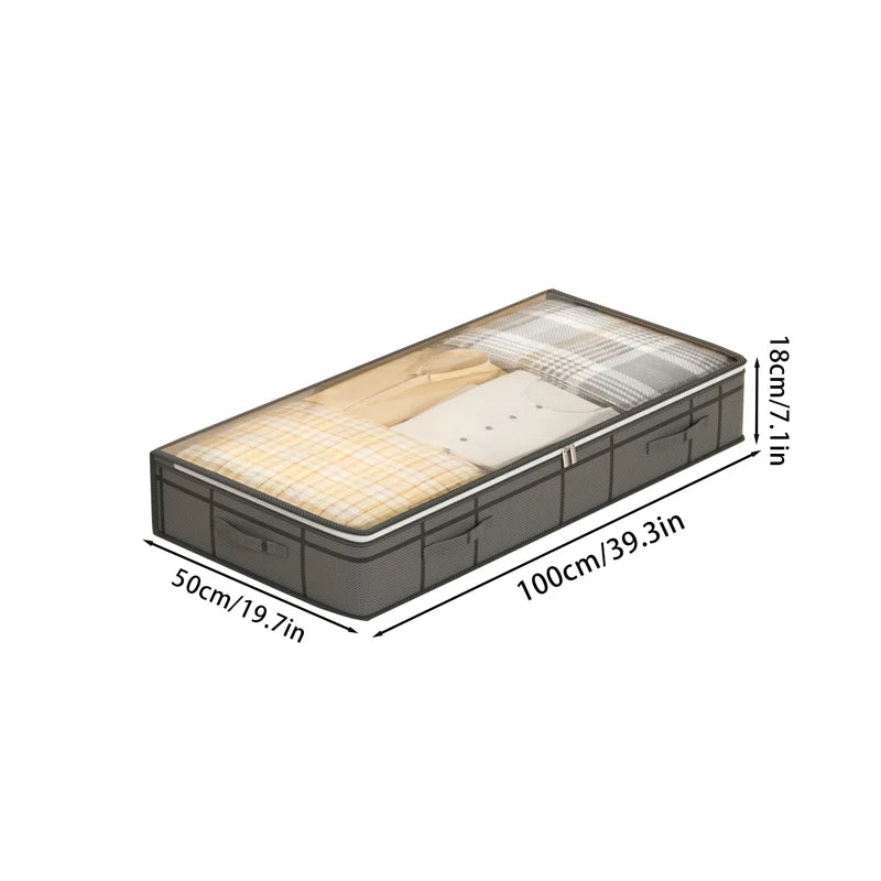 Foldable Large Under-Bed Clothes & Quilt Storage Bag