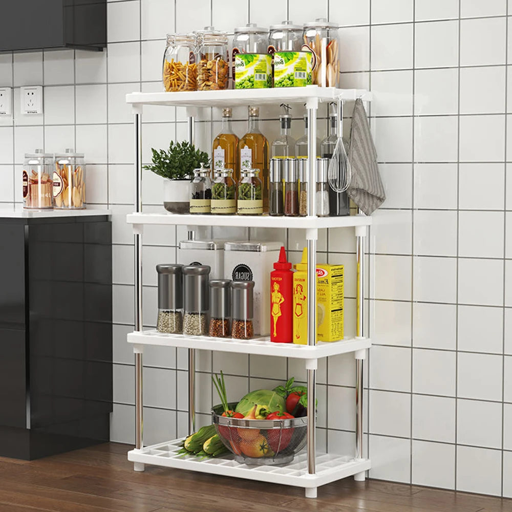 Multi-Level Floor Storage Rack — Kitchen, Bathroom & Living Room