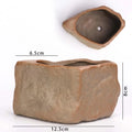 Stone Shape Ceramic Succulent Pot – Nordic Style Planter with Drainage Hole