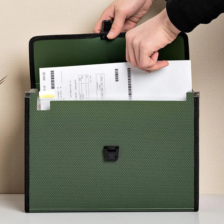 A4 Accordion Expanding File Folder — Multi-Layer PP Document Organizer
