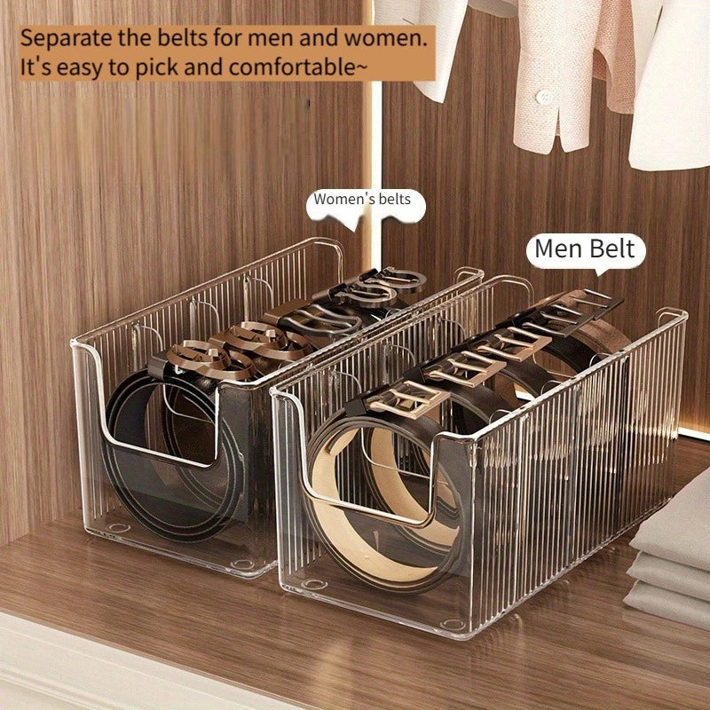 5-Grid Belt & Tie Organizer Box