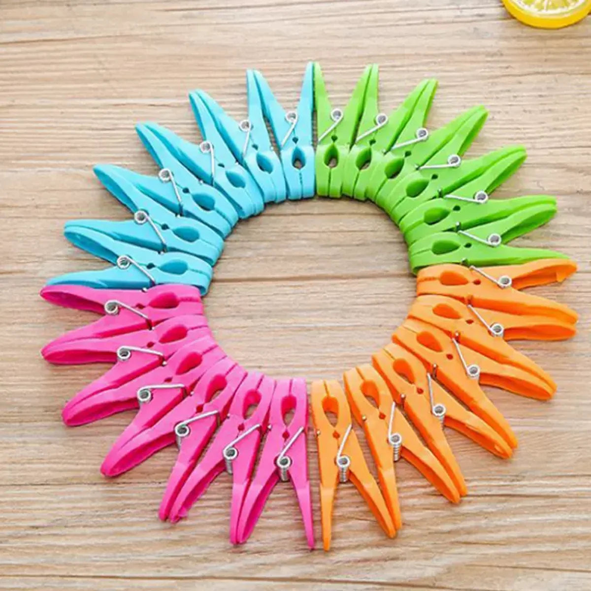 Colorful Spring Clothespins – Set of 24