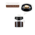 Vacuum-Pump Glass Coffee Storage Jar — Airtight, Minimalist Design