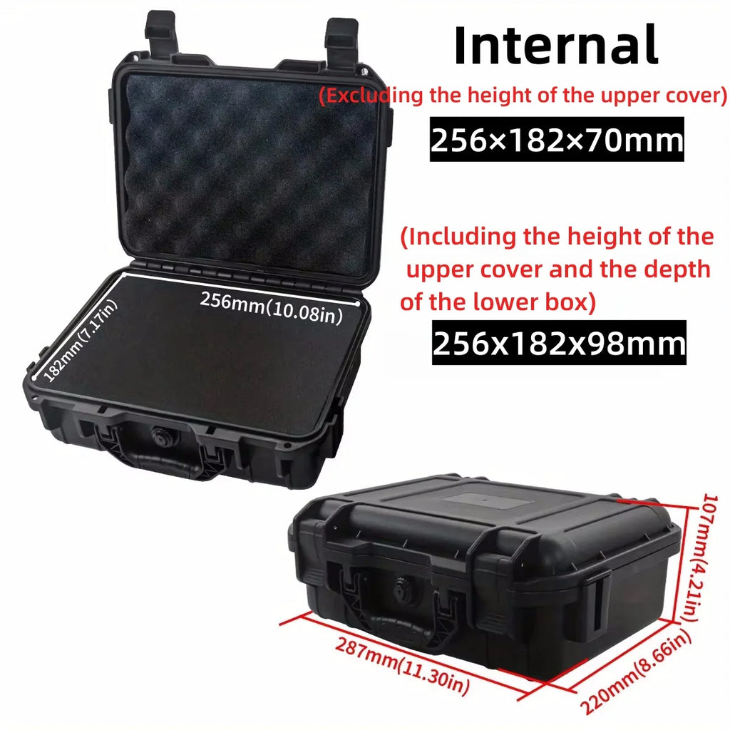 Waterproof Hard Carry Case with Pre-cut Sponge – Shockproof Safety Tool & Equipment Organizer