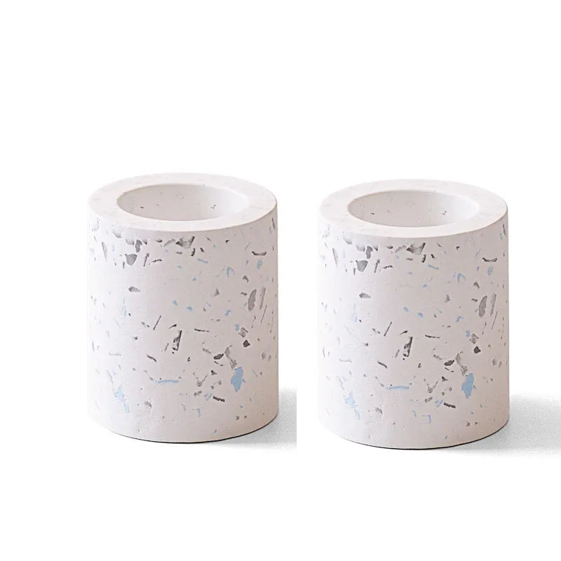 Diatomite Toothbrush Holder — Absorbent Terrazzo Bathroom Container