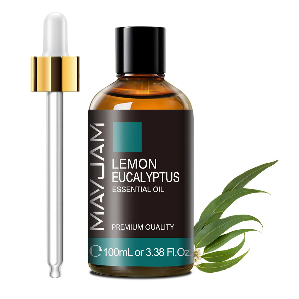 MAYJAM 100ml Pure Plant Essential Oil — Mint, Bergamot, Patchouli, Lemongrass & More
