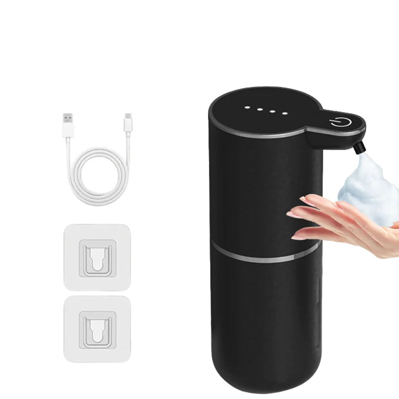 380ml Automatic Sensor Soap Dispenser — Rechargeable, 4-Level Dose, IPX5