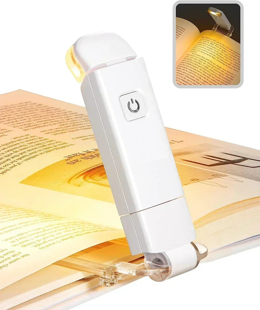 Rechargeable Clip-On Book Light — Eye-Care, 3 Colour Modes