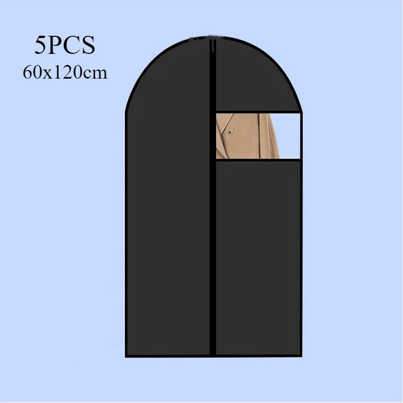 PEVA Waterproof Garment Bags with Window — Pack of 5
