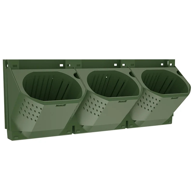 Vertical Wall Planting Box – Mounted Composite Plastic Flower Pot for Green Walls