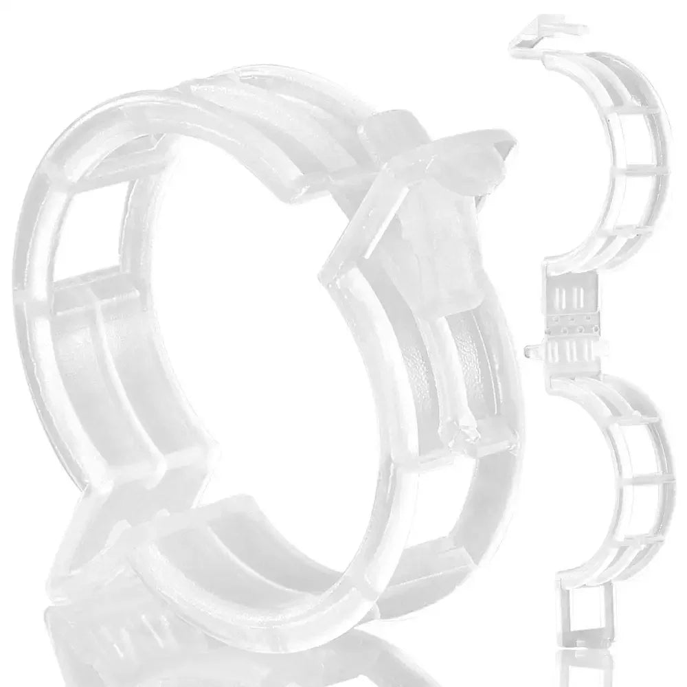 Reusable PP Plant Support Clips – Transparent Vine Fixing Buckle for Tomatoes, Grapes & Vegetables (50–500 pcs)