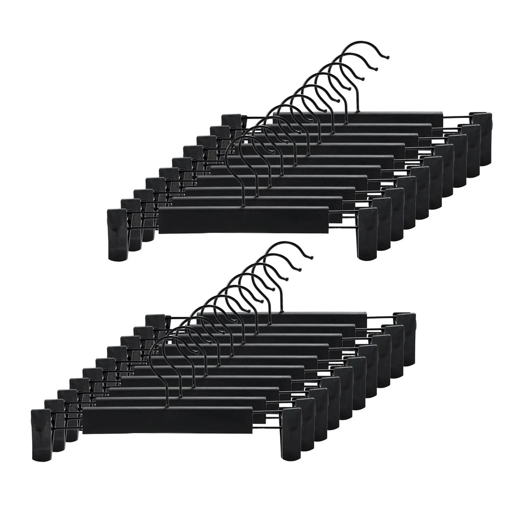 Adjustable Non-Slip Pants Hangers with Clips