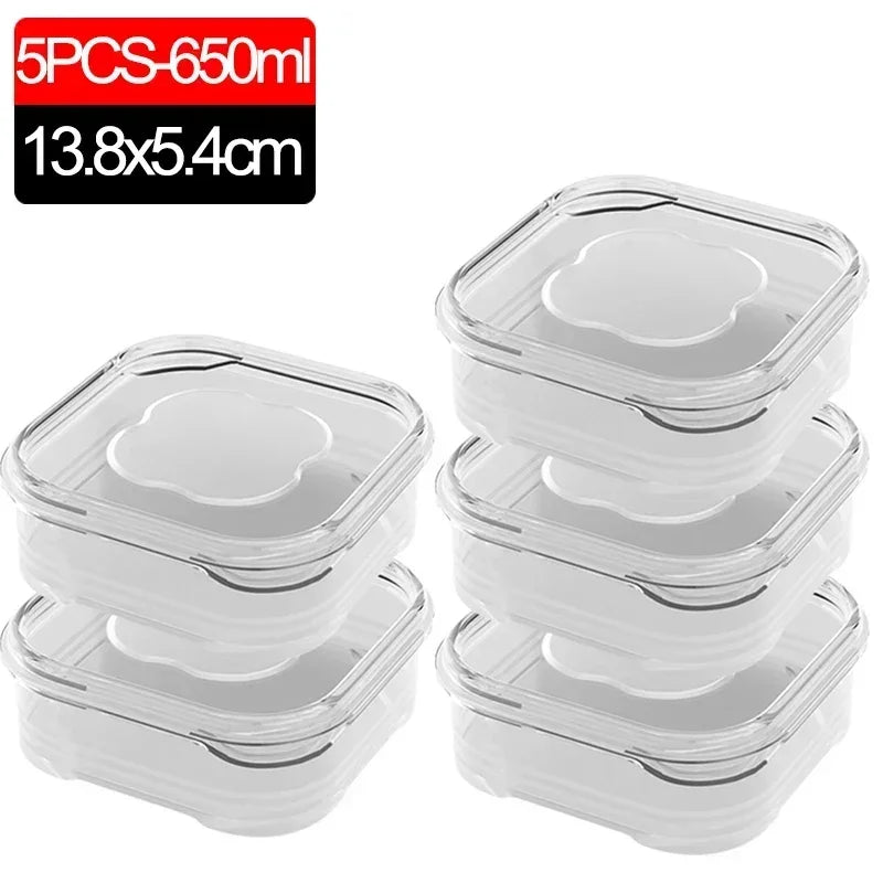 Small Food Fresh-Keeping Boxes — Transparent, Freezer Safe, Set Options