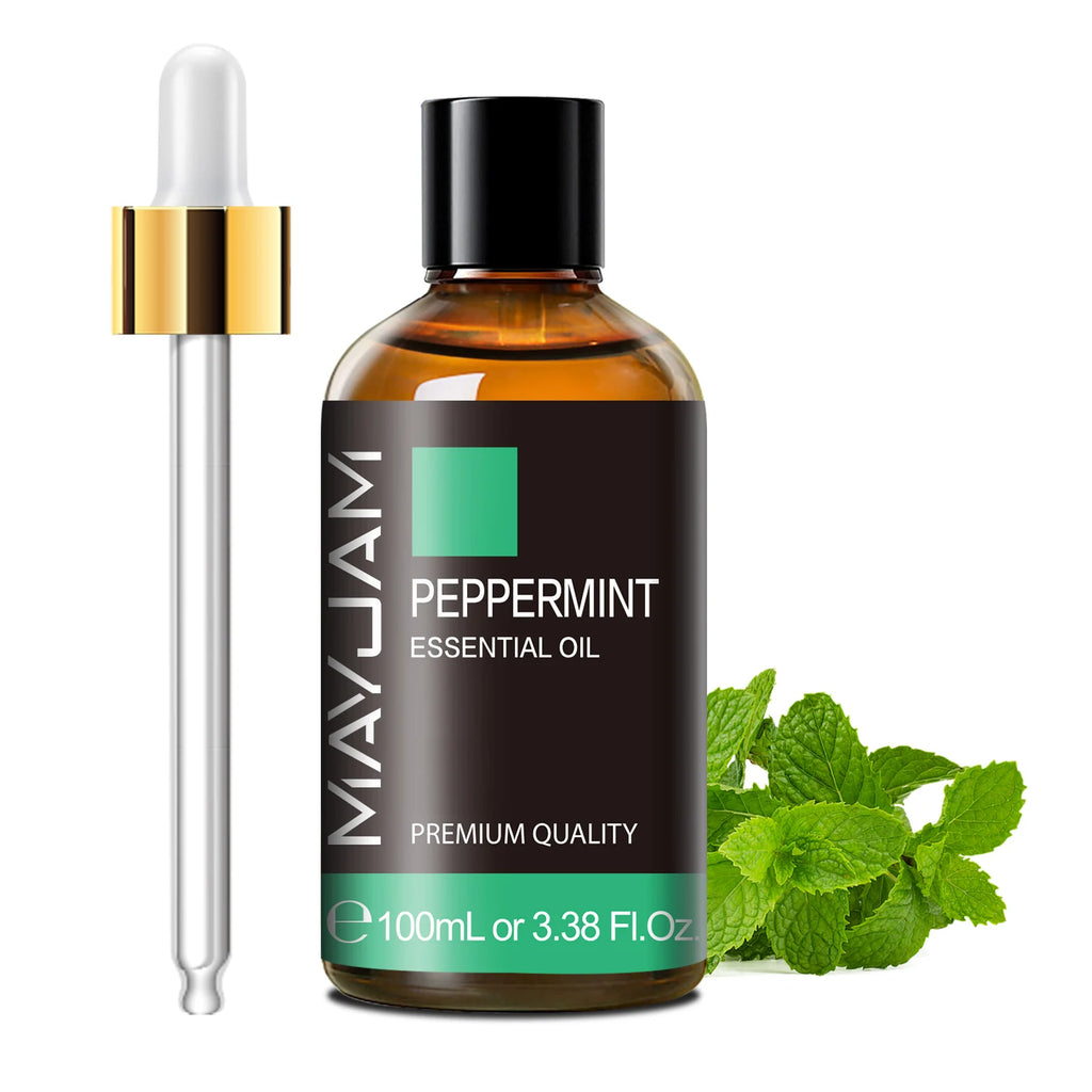 MAYJAM 100ml Pure Plant Essential Oil — Mint, Bergamot, Patchouli, Lemongrass & More