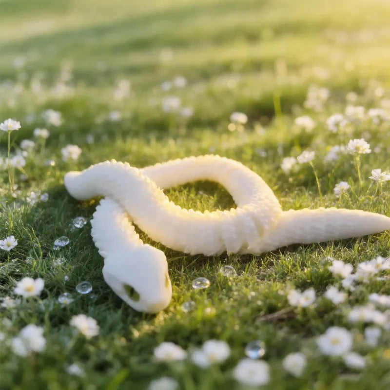 3D Printed Articulated Snake Figurine — 30 cm Chinese Zodiac Collectible