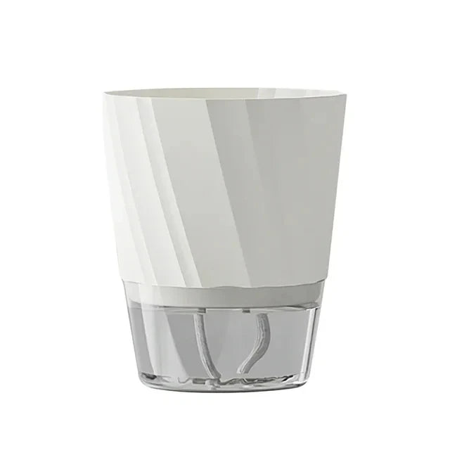Clear Self-Watering Planter – Automatic Lazy Flower Pot, Fully Transparent (12/15/20 cm)