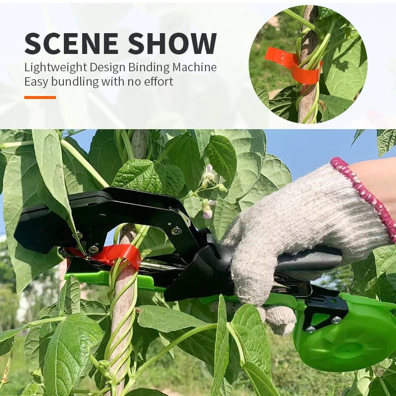 Onnfang Garden Hand Tying Machine – Lightweight Plant Tape Tool for Vegetables, Grapes & Tomatoes