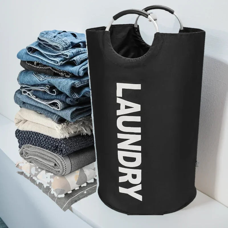 Extra-Large Waterproof Laundry Basket with Padded Handles