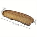 Japanese Solid Wood Tea & Dessert Tray — Heat Resistant, Cloud Shape
