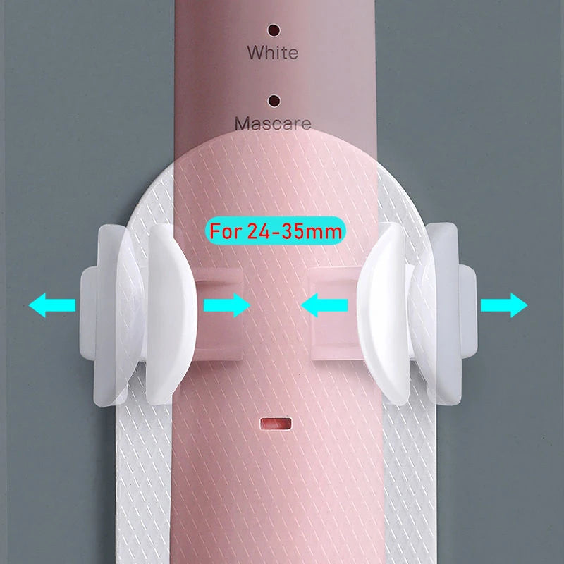 Adjustable Electric Toothbrush Holder — Silicone Non-Slip Wall Mount, Universal Fit
