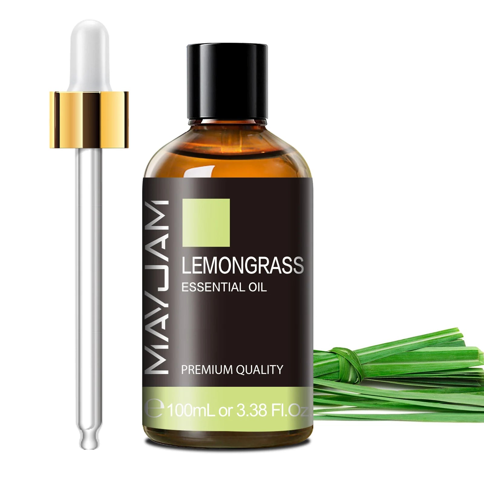 MAYJAM 100ml Pure Plant Essential Oil — Mint, Bergamot, Patchouli, Lemongrass & More