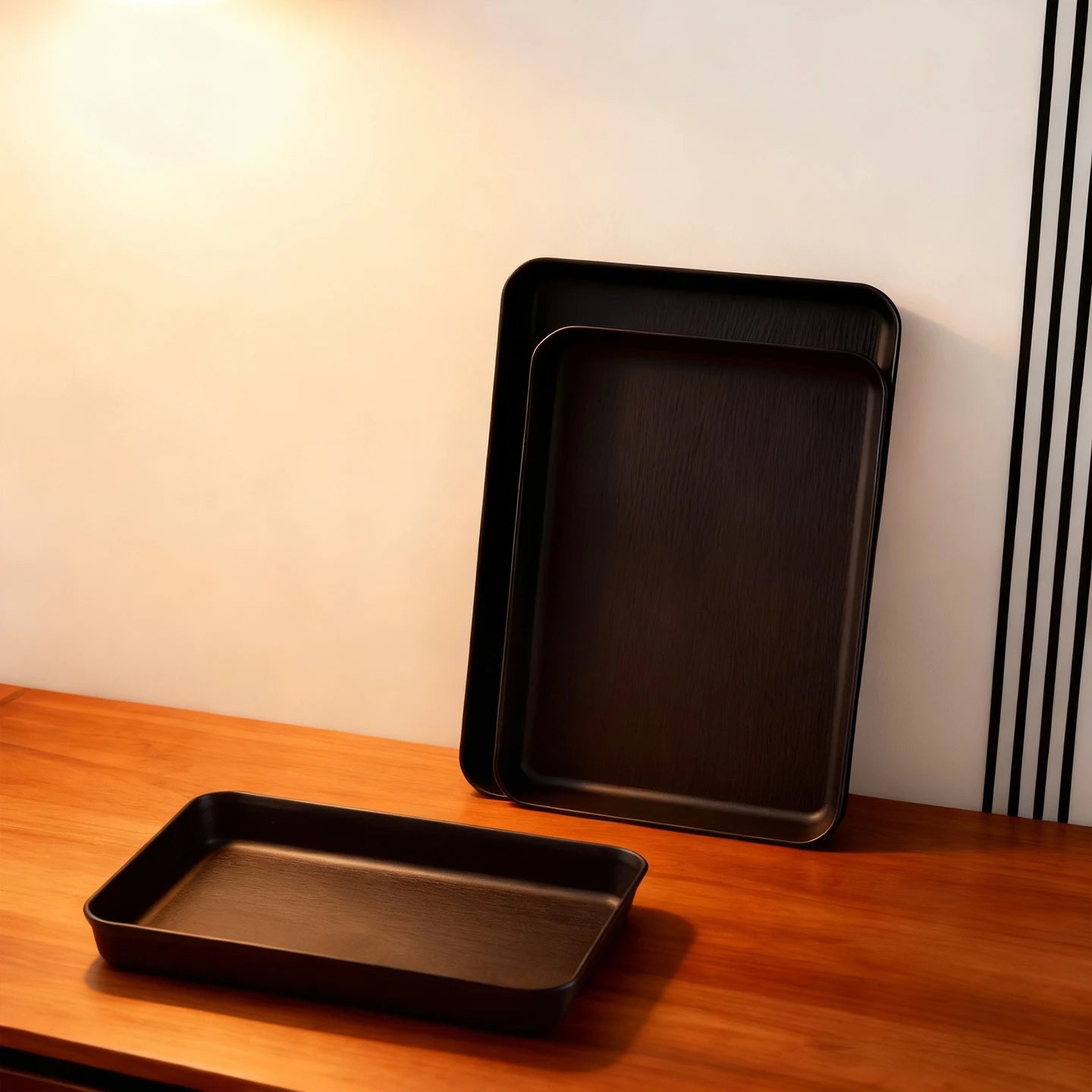 Deep Rectangular Plastic Storage Tray — Multi-Purpose Food & Kitchen Organiser