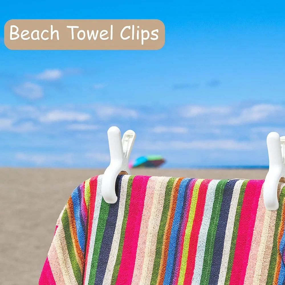 Heavy Duty Beach Towel & Laundry Clips