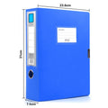 PP Standing A4 File Box — Waterproof Document Organizer, 3 Spine Widths