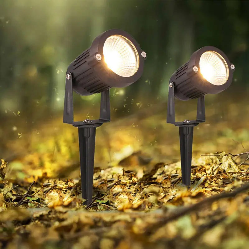 teetealy LED COB Spike Lawn Lamp – 5W–20W Garden Path Spotlight IP65