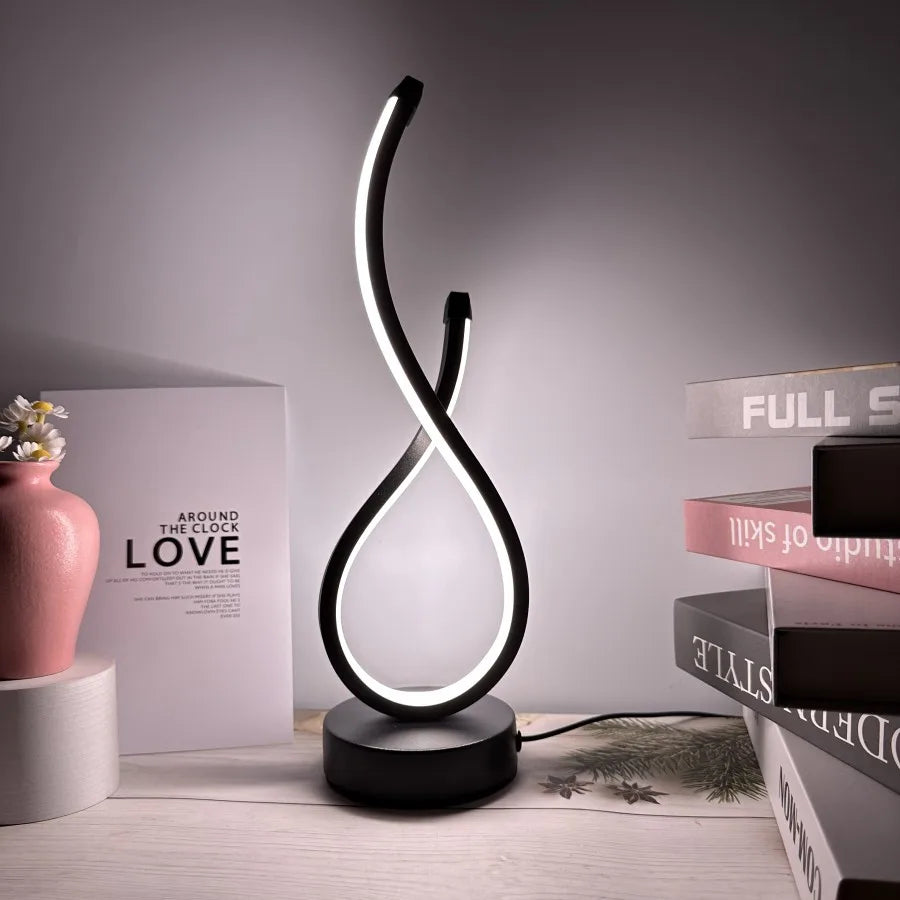 Spiral LED Night Light — 3 Colour Temperatures, Touch Dimming