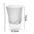 Transparent Self-Watering Hydroponic Flowerpot – Lazy Plastic Planter (1/3/5 Pack)